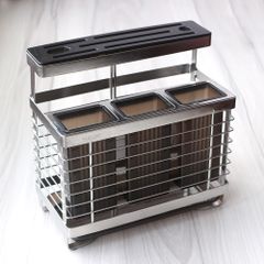 Kệ Đựng Đũa Dao Kéo Hobby Home Decor KDMT3 Inox 304 Có Khay Hứng Nước – Thiết Kế Gọn Gàng Cho Không Gian Bếp Thêm Ngăn Nắp