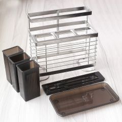 Kệ Đựng Đũa Dao Kéo Hobby Home Decor KDMT3 Inox 304 Có Khay Hứng Nước – Thiết Kế Gọn Gàng Cho Không Gian Bếp Thêm Ngăn Nắp