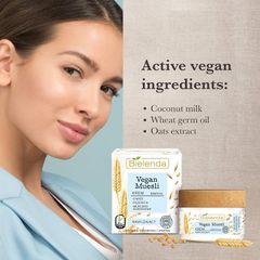 Kem Dưỡng Ẩm Sáng Da Bielenda Vegan Muesli Krem - Dưỡng Ẩm, Làm Sáng, Chiết Xuất Thực Vật, Phù Hợp Cho Mọi Loại Da