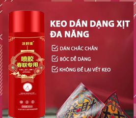 Keo Dán Xịt Đa Năng Mifan 450ml - Không Để Lại Vết Keo, Dán Giấy, Phù Hợp Dùng Trong Thủ Công, Dính Xốp, Tờ Rơi, Áp Phích