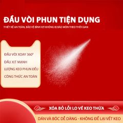 Keo Dán Xịt Đa Năng Mifan 450ml - Không Để Lại Vết Keo, Dán Giấy, Phù Hợp Dùng Trong Thủ Công, Dính Xốp, Tờ Rơi, Áp Phích