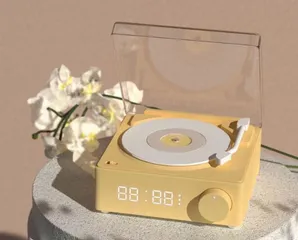 Loa Bluetooth Retro Giả Lập Đĩa Than Cổ X11 Kiêm Đồng Hồ Báo Thức - Âm Thanh Chất Lượng, Phong Cách Vintage ấn Tượng