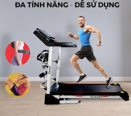 Máy Chạy Bộ Đa Năng Zasami KZ-K2201 - Chạy Bộ, Đi Bộ, Tập Bụng, Massage, Độ Nghiêng Tự Động, 12 Bài Tập Tự Động, Thể Dục Tại Nhà