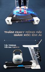 Máy Chạy Bộ Zasami KZ-C2205M - Động Cơ 3HP, Tập Đa Dạng, Hệ Thống Giảm Chấn, Khung Chắc Chắn, Hỗ Trợ 130kg, Tùy Chỉnh Bài Tập