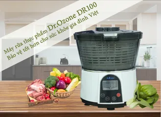 Máy Rửa Thực Phẩm Đa Năng DrOzone DR100 - Khử Độc và Làm Sạch 360 Độ, Hàng Chính Hãng, Bảo Hành 12 Tháng