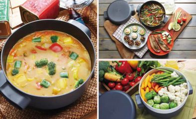 Nồi 4 Tầng Đa Năng Multi Roichen Hàn Quốc - Nấu Canh, Soup, Hấp, Nướng Đồng Thời Trong Lò Vi Sóng, Tiết Kiệm Thời Gian Nấu Nướng