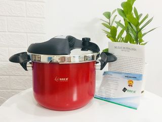 Nồi áp suất đáy từ Arber NAS06LSMD 6 lít - Inox 304 Chất Lượng Cao, An Toàn, Dùng Được Trên Bếp Gas, Hồng Ngoại, Từ