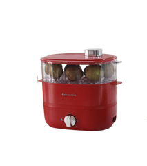 Nồi Hấp Mini Đa Năng 2 Tầng Lacuzin - Nấu Ăn Lành Mạnh, Đồ Gia Dụng Bếp, Hấp Thức Ăn Tươi Ngon, Dung Tích 2L