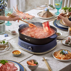 Nồi Lẩu Điện Đa Năng Bear DHG-C60J5 - Dung Tích 6L, Công Suất 1600W, Thiết Kế Sang Trọng, Phù Hợp Để Nấu Lẩu, Chiên, Xào