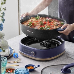 Nồi Lẩu Điện Đa Năng Bear DHG-C60J5 - Dung Tích 6L, Công Suất 1600W, Thiết Kế Sang Trọng, Phù Hợp Để Nấu Lẩu, Chiên, Xào
