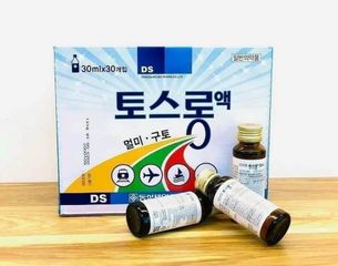 Nước Uống Hỗ Trợ Chống Say Tàu Xe DongSung TosLong Sos Hàn Quốc - Giảm Nôn Nao, Chóng Mặt, Dễ Uống, Hộp 30 Chai