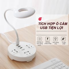 Ổ cắm đa năng Jiashi OCD05 với sạc USB, dây dài 2.8m và giá để điện thoại - Thiết bị tiện lợi cho gia đình