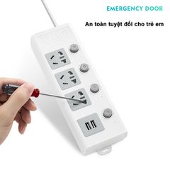 Ổ Cắm Điện Đa Năng Thông Minh Jiashi 2 Cổng USB - Tiện Ích Cao, Khả Năng Chịu Tải Lớn, Dây Dài 1.8m