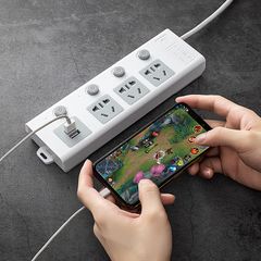 Ổ Cắm Điện Đa Năng Thông Minh Jiashi 2 Cổng USB - Tiện Ích Cao, Khả Năng Chịu Tải Lớn, Dây Dài 1.8m