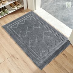 Thảm Chân Ghome TC22M2 - Chất Liệu Len Nhân Tạo Mềm Mại, Bảo Vệ Sàn Nhà, Phù Hợp Trước Cửa Ra Vào & Ban Công (60x90cm)
