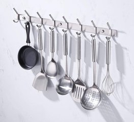 Thanh treo đồ Inox 304 8 chấu - Trang trí nhà cửa hiện đại - Thiết kế sang trọng, bền bỉ, chịu lực tốt, điểm nhấn không gian nội thất