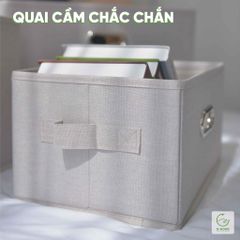 Thùng Vải Đựng Đồ Đa Năng Ghome TV03 - Vải Oxford Chống Bám Bụi, Có Nắp Đậy, Dễ Gấp Gọn, Tiện Lợi Cho Mọi Không Gian Sống