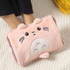 Túi Sưởi Ấm Cắm Điện Hình Mèo Đáng Yêu - Nhiều Màu Sắc, Giữ Ấm Cơ Thể, Chườm Nóng Tiện Dụng Cho Mùa Đông