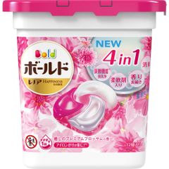 Viên Giặt Xả Gel Bold Nhật Bản - Hỗ Trợ Giặt Sạch, Kháng Khuẩn và Thơm Mát Độc Đáo, Hộp 12 Viên Dùng Cho 2-6 Kg Quần Áo