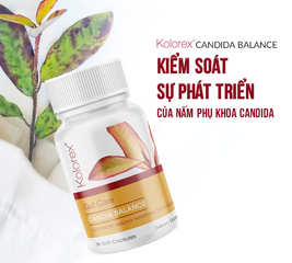 Viên Uống Kolorex Advanced Candida Care - Hỗ Trợ Cải Thiện Nấm Candida - 30 Viên - Dành Cho Nam Và Nữ