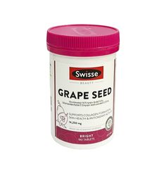 Viên uống Swisse Grape Seed 14,250mg - Tăng cường sức khỏe, thanh lọc cơ thể, hỗ trợ làm đẹp da và độ đàn hồi tự nhiên