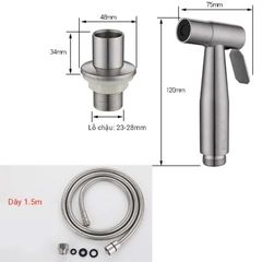 Vòi xịt chậu rửa chén Inox 304 Hobby Home Decor GB1 - Thiết bị vệ sinh cao cấp, dễ lắp đặt, tiện lợi cho mọi nhà bếp