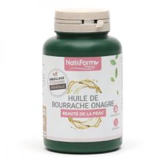 Viên uống tinh dầu hoa anh thảo Nat&Form - Huile De Bourrache Onagre - Hỗ trợ sức khỏe và làm đẹp da cho phụ nữ