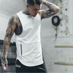 Áo Ba Lỗ Tập Gym Nam ASRV - Chất Liệu Polyester Mềm Mịn, Thoáng Mát, Kiểu Dáng Thể Thao, Đen Trắng, Size M-XXL