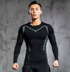 Áo Giữ Nhiệt Thể Thao Dài Tay Nam - Chất Liệu Polyester Mềm Mịn, Thoáng Khí, Phù Hợp Tập Gym và Vận Động Thể Thao