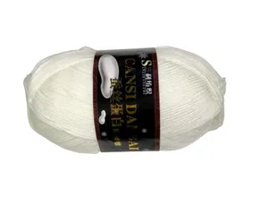 Combo 3 cuộn len cotton Cansi Danbai 125g đan móc khăn, quần áo