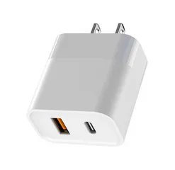 Củ Sạc Nhanh 2in1 PD 20W QC 18W - Sạc USB-C và USB-A cho Điện Thoại, Máy Tính Bảng, Laptop - Thiết Kế Nhỏ Gọn, An Toàn, Tương Thích Nhiều Thiết Bị