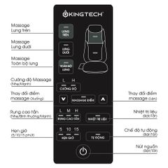 Đệm Ghế Massage Lưng 3D KINGTECH KC-500S - Thiết Kế Công Thái Học, Công Nghệ Shiatsu Hiện Đại, Giải Pháp Thư Giãn Tối Ưu