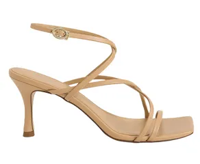 Dép cao gót Charles & Keith Crossover Strappy Sandals CK1-60190309 Tan