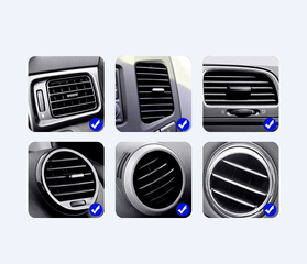 Giá Đỡ Điện Thoại Ô Tô Xoay 360 Độ Gắn Khe Gió - Vân Cacbon Sang Trọng, Chất Liệu Nhựa ABS Cao Cấp