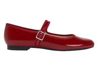 Giày bệt Charles & Keith Patent Buckled Mary Jane Flats CK1-71720047 Red