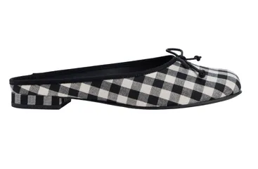 Giày bệt nữ Charles & Keith Bow Checkered Slip-On Flats CK1-70360145 phối màu