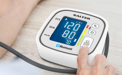 Máy Đo Huyết Áp Bắp Tay Kết Nối Bluetooth Salter GB-BPA9301EU - Đo Huyết Áp Tâm Trương, Tâm Thu & Nhịp Tim Chính Xác với Ứng Dụng Salter MyBody