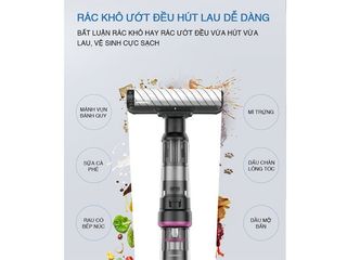 Máy hút bụi khô ướt không dây Tiross TS9307 - Dọn dẹp hiệu quả mọi vết bẩn cứng đầu trong gia đình, thiết kế thông minh, tiện lợi.