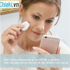 Máy Rửa Mặt HoMedics FAC-700 - Công Nghệ Siêu Âm 3D Phân Tích Da - Làm Sạch Sâu, Massage, Chuyên Nghiệp Như Spa