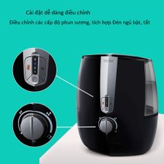 Máy Tạo Độ Ẩm Siêu Âm HoMedics UHE-WM16 - Bảo Hành 2 Năm, Phun Sương Nóng Lạnh, Dung Tích 5.2L, Thời Gian Sử Dụng 65 Giờ