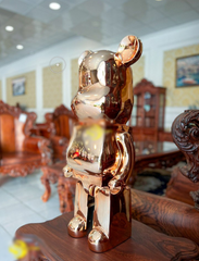 Mô Hình Gấu Bearbrick Mạ Đồng DBCP289A Cao Cấp - Đồ Chơi Trang Trí Nhà Cửa, Thiết Kế Dễ Thương và Sang Trọng