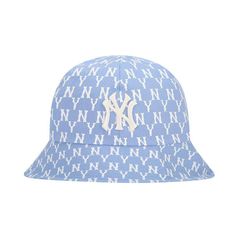 Mũ MLB Bucket Monogram Pastel Dome Hat LA Dodgers 32CPHA111-50S màu xanh Pastel