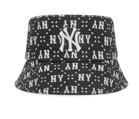 Mũ MLB Diamond Monogram Bucket Hat New York Yankees 3AHTM023N-50BKS