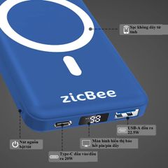 Sạc Dự Phòng Không Dây MagSafe 10000mAh MGA181 - Sạc Nhanh 22.5W, USB-C, Thiết Kế Nhỏ Gọn, Tích Hợp Chip AI Bảo Vệ