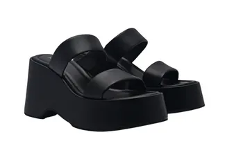 Sandals đế xuồng Pedro Bianca PW1-46680003 Black màu đen