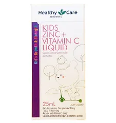 Siro Healthy Care Kids Zinc + Vitamin C Liquid cho bé [Date T11.2024]