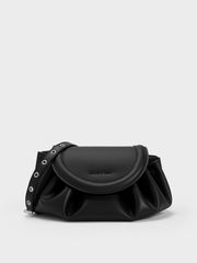Túi nữ Blossom Curved Flap Crossbody Bag CK2-80151207 Black