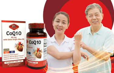 Viên uống hỗ trợ tim mạch CoQ10 60mg Olympian Labs Mỹ - Tăng cường sức khỏe tim, huyết áp ổn định, lọ 30 viên nang mềm dễ hấp thụ