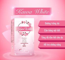 Viên Uống Kawa White Trắng Da - Hỗ Trợ Giảm Nám, Làm Sáng Da Từ Thiên Nhiên, Giúp Da Tươi Trẻ, Đàn Hồi, Chống Lão Hóa