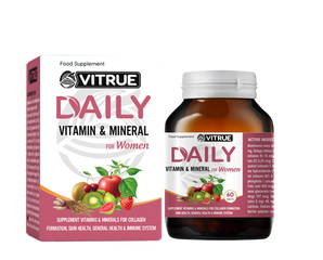 Viên Vitamin Tổng Hợp Dành Cho Nữ Vitrue Daily Vitamin & Mineral 60 Viên - Bổ Sung Vitamin & Khoáng Chất Thiết Yếu, Tăng Cường Sức Khỏe